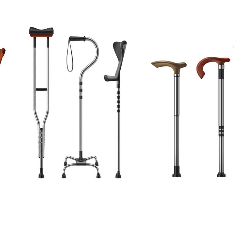 Wandelstokken en krukken
